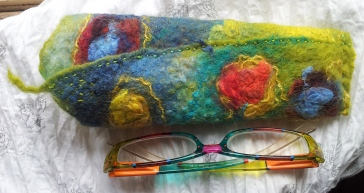 Glasses case multi coloured - front view