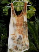 Eco-dyed sleeveless, long tee